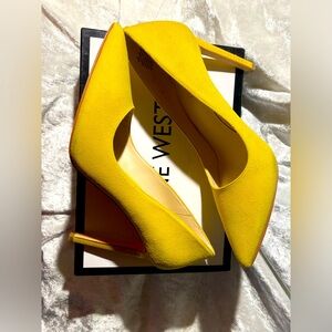 COPY - Nine West, Suede Yellow suede